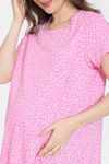 Zivame Maternity Summer Thyme Knit Cotton Top - Begonia Pink — thumbnail 5